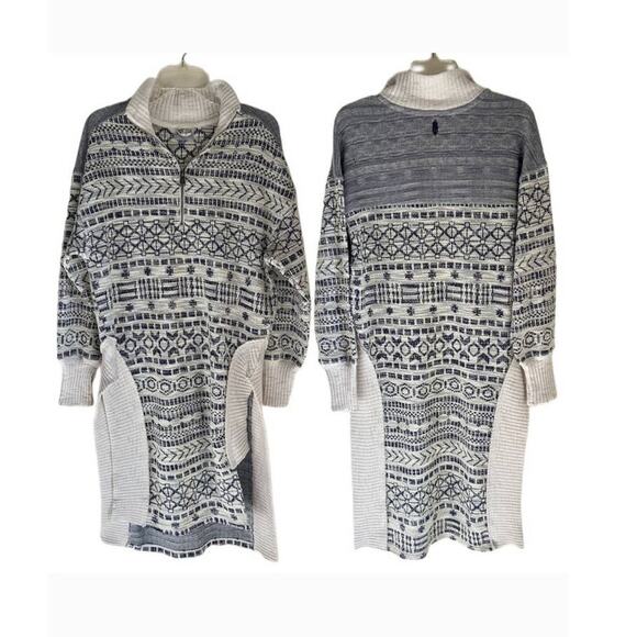 New Free People Hole In One Half Zip Pullover Sweater FP MOVEMENT $168 SMALL - Picture 6 of 8